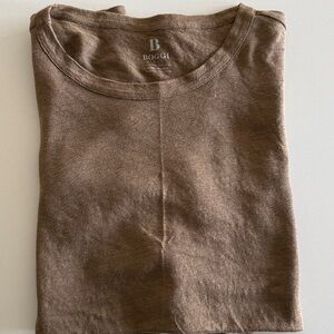 Boggi Milano Stretch Linen Shirt Brown L